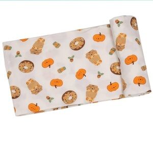 💓ANGEL DEAR LUXURIOUSLY SOFT PUMPKIN SPICE LATTE SWADDLE BLANKET💓